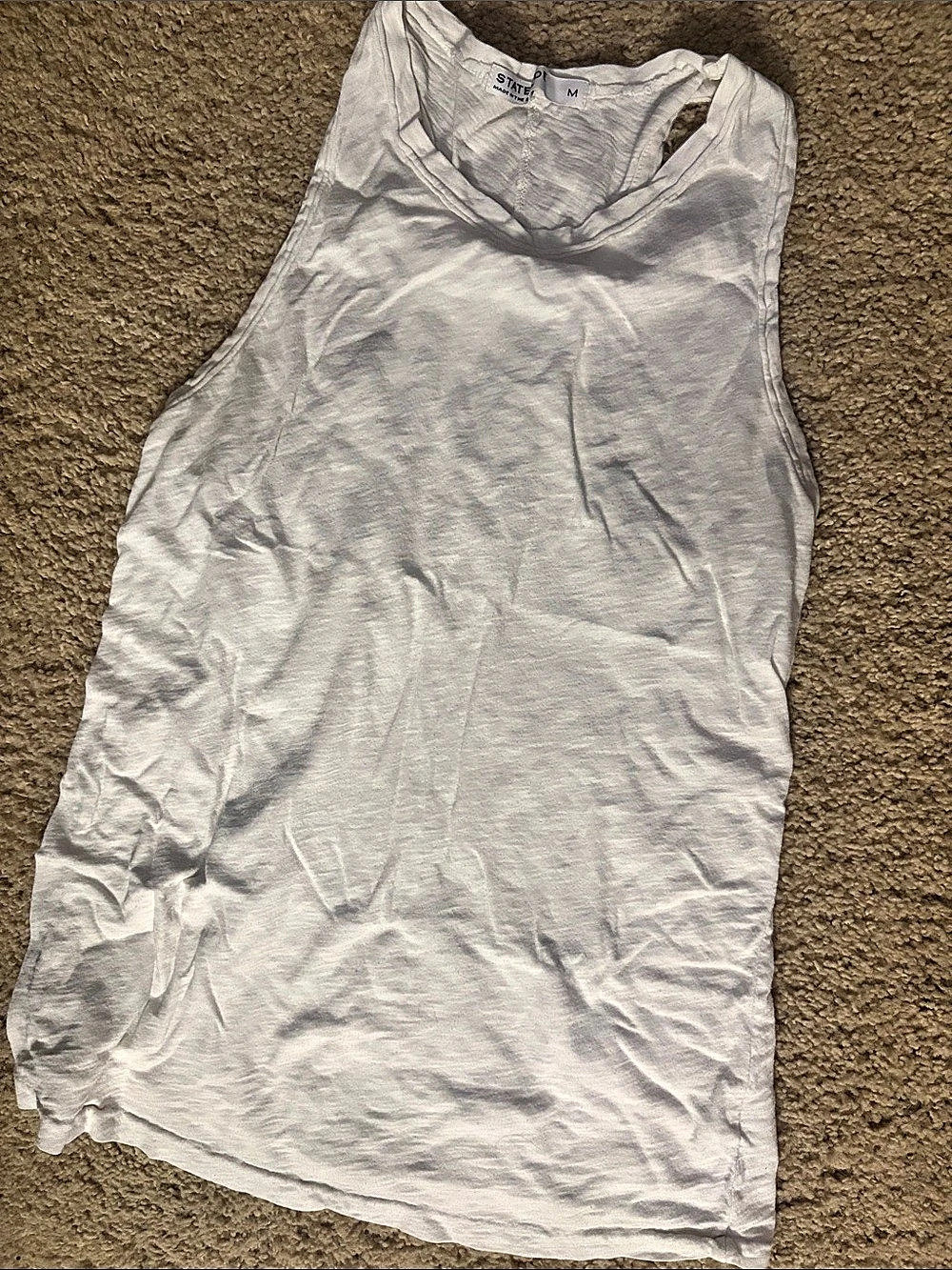 State Side Women's White Tank Top Size Medium